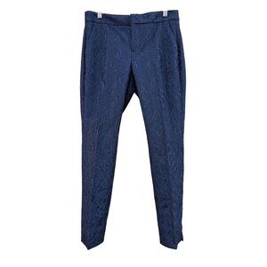 Banana Republic Navy Floral Lace Slim Fit Pants Size 0